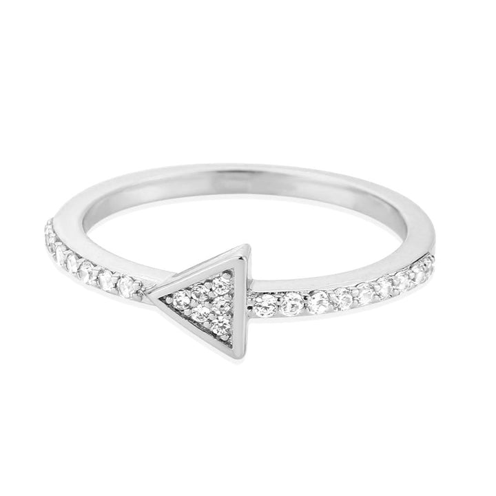 LOVCIA Rhodium-Plated Brass Women's Ring with Clear AAA Grade Cubic Zirconia - Buy stylish Rings for women - Shop latest Ring design - Trendy Rings - Unique fashion Rings - Find the perfect Ring