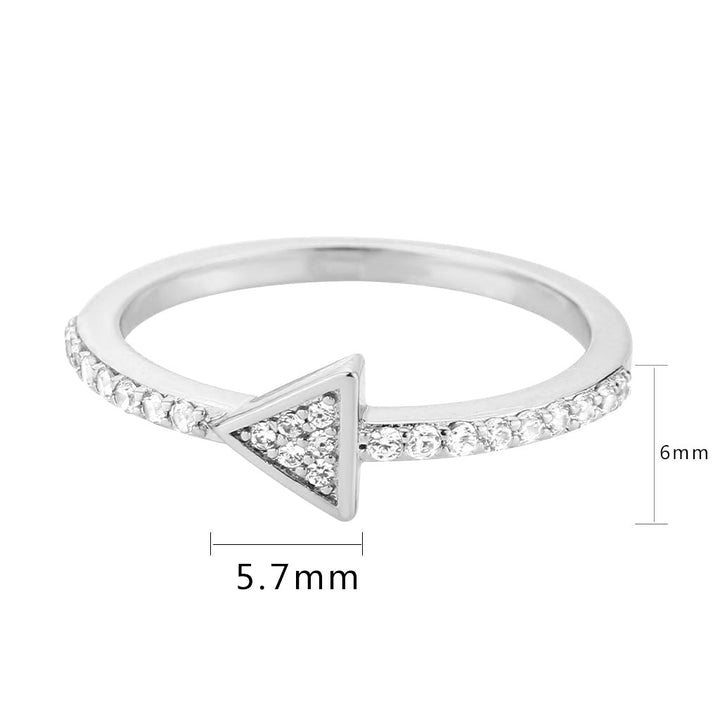 LOVCIA Rhodium-Plated Brass Women's Ring with Clear AAA Grade Cubic Zirconia - Buy stylish Rings for women - Shop latest Ring design - Trendy Rings - Unique fashion Rings - Find the perfect Ring