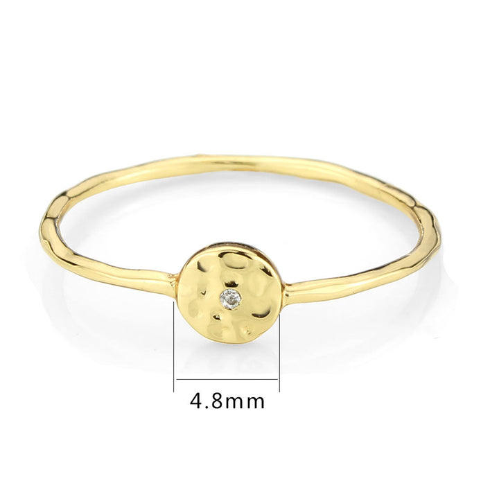 LOVCIA Radiant Flash Gold Brass Ring with Clear AAA CZ Stone - Buy stylish Rings for women - Shop latest Ring design - Trendy Rings - Unique fashion Rings - Find the perfect Ring