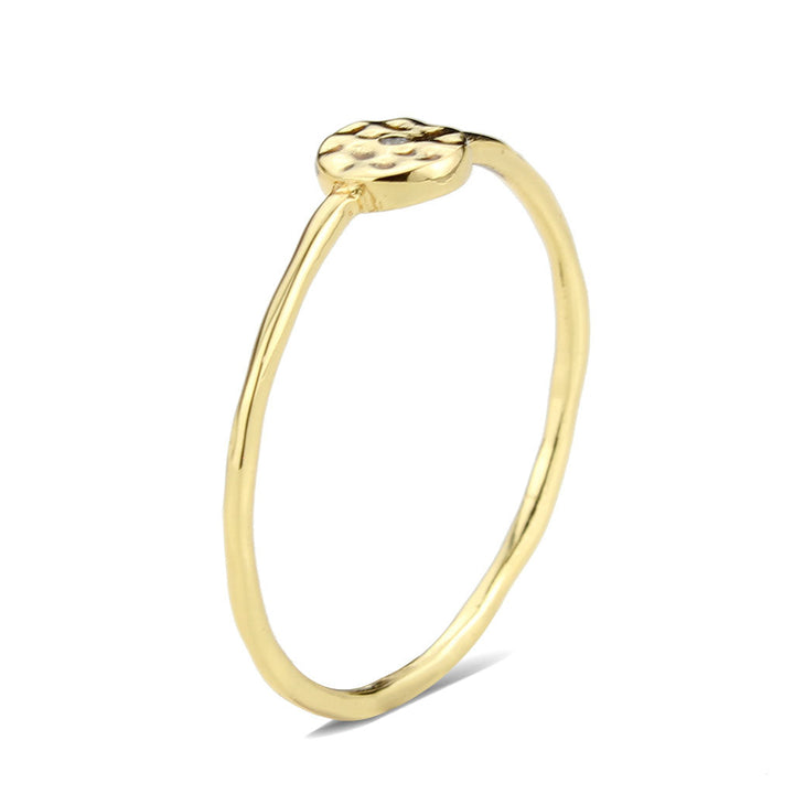 LOVCIA Radiant Flash Gold Brass Ring with Clear AAA CZ Stone - Buy stylish Rings for women - Shop latest Ring design - Trendy Rings - Unique fashion Rings - Find the perfect Ring