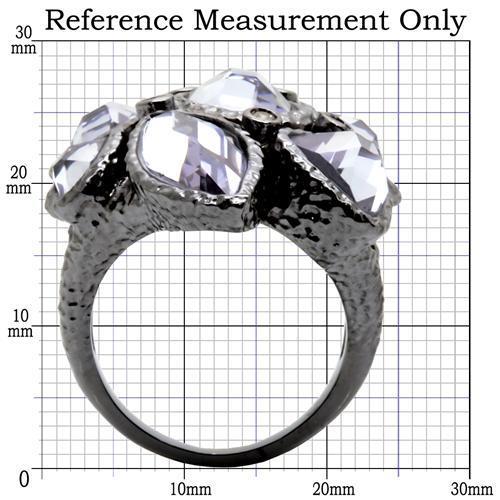 LOVCIA Ruthenium-Plated Brass Ring with AAA Light Amethyst CZ Stone - Buy stylish Rings for women - Shop latest Ring design - Trendy Rings - Unique fashion Rings - Find the perfect Ring