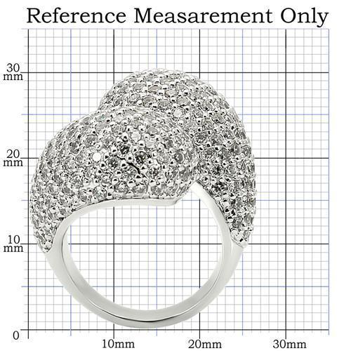 LOVCIA Rhodium-Plated Brass Ring with Clear AAA CZ Stone - Buy stylish Rings for women - Shop latest Ring design - Trendy Rings - Unique fashion Rings - Find the perfect Ring