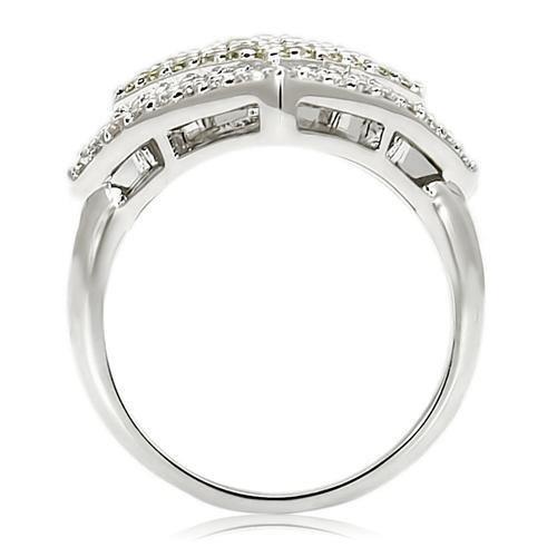 LOVCIA Rhodium Plated Brass Ring Featuring AAA Topaz-Colored CZ Stone - Buy stylish Rings for women - Shop latest Ring design - Trendy Rings - Unique fashion Rings - Find the perfect Ring