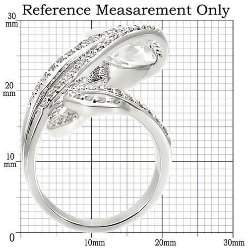 LOVCIA Clear AAA CZ Rhodium-Plated Brass Ring - Buy stylish Rings for women - Shop latest Ring design - Trendy Rings - Unique fashion Rings - Find the perfect Ring