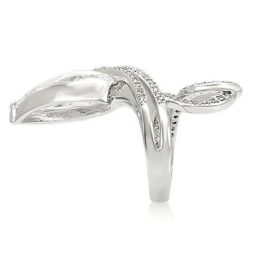 LOVCIA Clear AAA CZ Rhodium-Plated Brass Ring - Buy stylish Rings for women - Shop latest Ring design - Trendy Rings - Unique fashion Rings - Find the perfect Ring