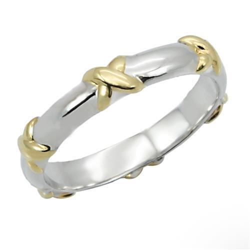 LOVCIA TwoTone Brass Band Ring without Stone - Buy stylish Rings for women - Shop latest Ring design - Trendy Rings - Unique fashion Rings - Find the perfect Ring