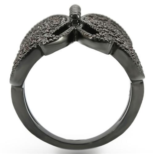 LOVCIA Champagne CZ Ruthenium-Plated Brass Ring with AAA Quality Stone - Buy stylish Rings for women - Shop latest Ring design - Trendy Rings - Unique fashion Rings - Find the perfect Ring