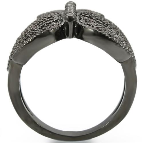 LOVCIA Champagne CZ Ruthenium-Plated Brass Ring with AAA Quality Stone - Buy stylish Rings for women - Shop latest Ring design - Trendy Rings - Unique fashion Rings - Find the perfect Ring