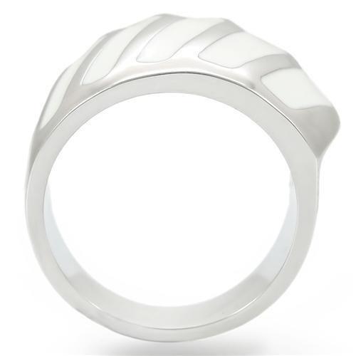 LOVCIA Rhodium-Plated Brass Band Ring Without Gemstone - Buy stylish Rings for women - Shop latest Ring design - Trendy Rings - Unique fashion Rings - Find the perfect Ring