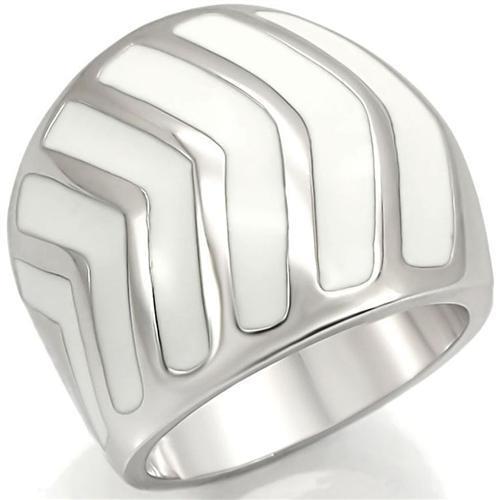 LOVCIA Rhodium-Plated Brass Band Ring Without Gemstone - Buy stylish Rings for women - Shop latest Ring design - Trendy Rings - Unique fashion Rings - Find the perfect Ring