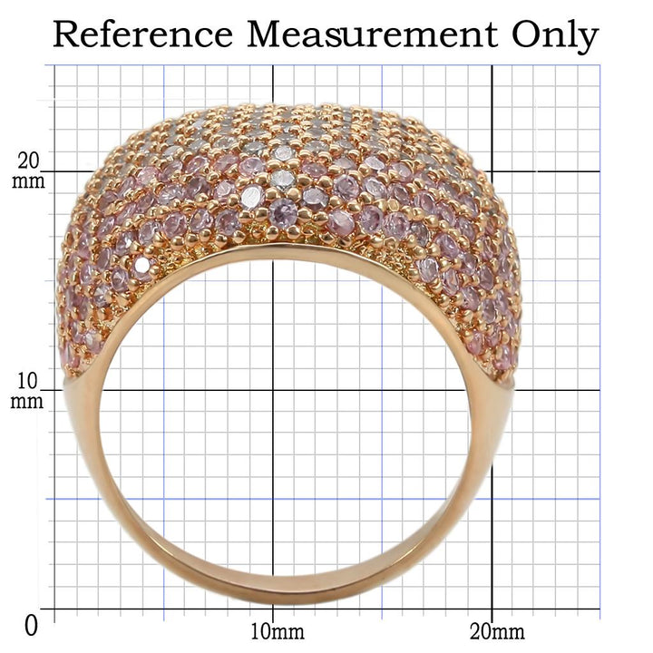 LOVCIA Rose Gold-Plated Brass Ring with Premium Rose CZ Stone - Buy stylish Rings for women - Shop latest Ring design - Trendy Rings - Unique fashion Rings - Find the perfect Ring