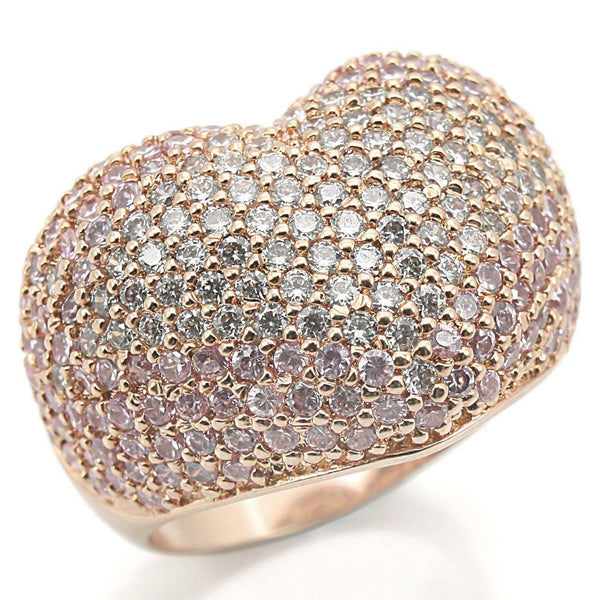 LOVCIA Rose Gold-Plated Brass Ring with Premium Rose CZ Stone - Buy stylish Rings for women - Shop latest Ring design - Trendy Rings - Unique fashion Rings - Find the perfect Ring