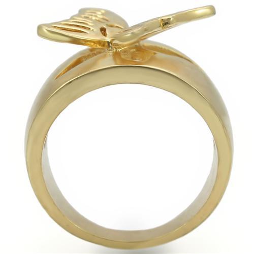 LOVCIA Dual-Tone Matte & Gold Brass Ring Without Stone - Buy stylish Rings for women - Shop latest Ring design - Trendy Rings - Unique fashion Rings - Find the perfect Ring