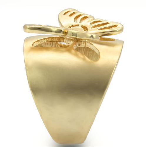 LOVCIA Dual-Tone Matte & Gold Brass Ring Without Stone - Buy stylish Rings for women - Shop latest Ring design - Trendy Rings - Unique fashion Rings - Find the perfect Ring