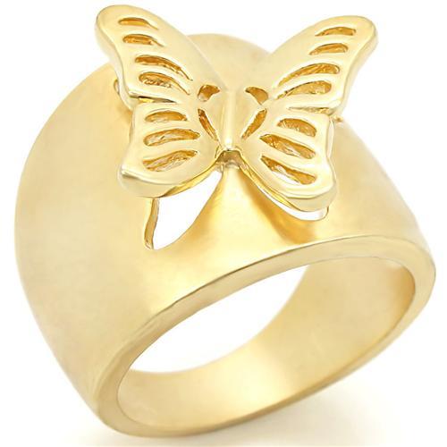 LOVCIA Dual-Tone Matte & Gold Brass Ring Without Stone - Buy stylish Rings for women - Shop latest Ring design - Trendy Rings - Unique fashion Rings - Find the perfect Ring