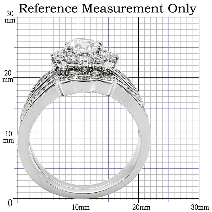 LOVCIA Rhodium-Plated Brass Ring with Clear AAA Grade Cubic Zirconia - Buy stylish Rings for women - Shop latest Ring design - Trendy Rings - Unique fashion Rings - Find the perfect Ring