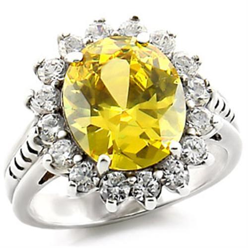 LOVCIA Radiant Citrine CZ Sterling Silver Ring with High-Polish Finish - Buy stylish Rings for women - Shop latest Ring design - Trendy Rings - Unique fashion Rings - Find the perfect Ring