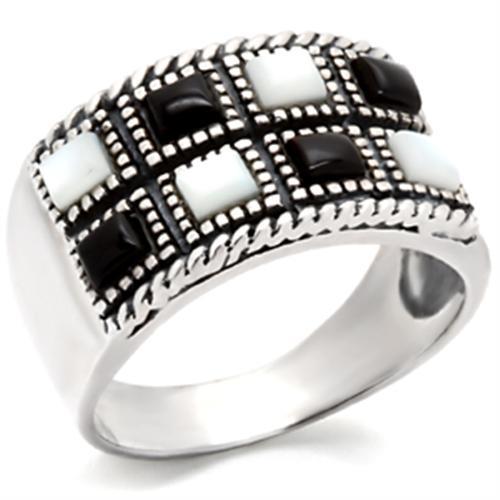 LOVCIA Vintage Finish 925 Sterling Silver Onyx Ring in Jet Black - Buy stylish Rings for women - Shop latest Ring design - Trendy Rings - Unique fashion Rings - Find the perfect Ring