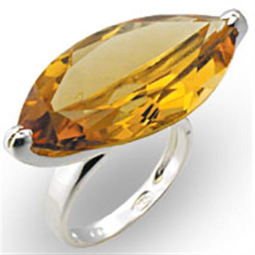 LOVCIA Sterling Silver Ring with High-Polish Finish & Citrine AAA Grade CZ Stone - Buy stylish Rings for women - Shop latest Ring design - Trendy Rings - Unique fashion Rings - Find the perfect Ring