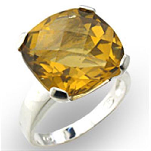 LOVCIA Sterling Silver High-Polish Ring with Semi-Precious Citrine Stone - Buy stylish Rings for women - Shop latest Ring design - Trendy Rings - Unique fashion Rings - Find the perfect Ring