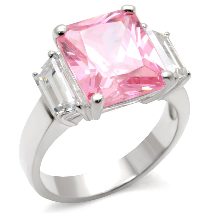 LOVCIA Rose-Colored AAA CZ Sterling Silver Ring - High Polished 925 - Buy stylish Rings for women - Shop latest Ring design - Trendy Rings - Unique fashion Rings - Find the perfect Ring