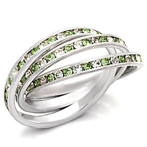 LOVCIA Elegant 925 Sterling Silver Ring Featuring Premium Peridot Crystal - Buy stylish Rings for women - Shop latest Ring design - Trendy Rings - Unique fashion Rings - Find the perfect Ring