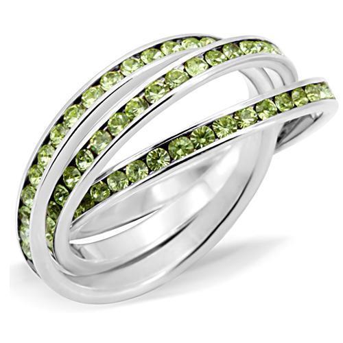 LOVCIA Peridot Crystal High-Polish 925 Sterling Silver Ring - Buy stylish Rings for women - Shop latest Ring design - Trendy Rings - Unique fashion Rings - Find the perfect Ring