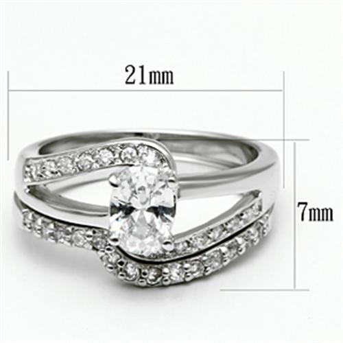 LOVCIA Elegant Rhodium-Plated Brass Ring with Sparkling Clear AAA CZ Stone - Buy stylish Rings for women - Shop latest Ring design - Trendy Rings - Unique fashion Rings - Find the perfect Ring