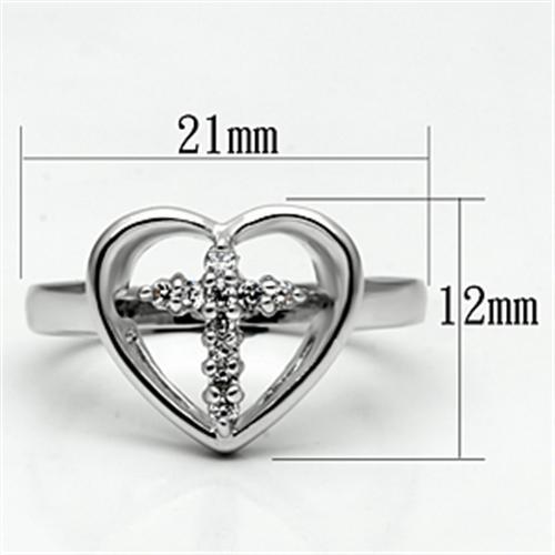 LOVCIA Rhodium-Plated Brass Ring with Clear AAA Grade Cubic Zirconia - Buy stylish Rings for women - Shop latest Ring design - Trendy Rings - Unique fashion Rings - Find the perfect Ring