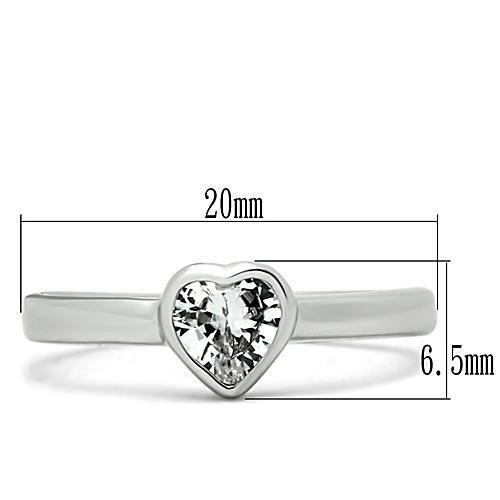 LOVCIA Rhodium-Plated Brass Ring with Clear AAA CZ Stone - Buy stylish Rings for women - Shop latest Ring design - Trendy Rings - Unique fashion Rings - Find the perfect Ring