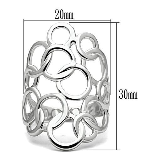 LOVCIA Rhodium-Plated Brass Ring Without Gemstone - Buy stylish Rings for women - Shop latest Ring design - Trendy Rings - Unique fashion Rings - Find the perfect Ring