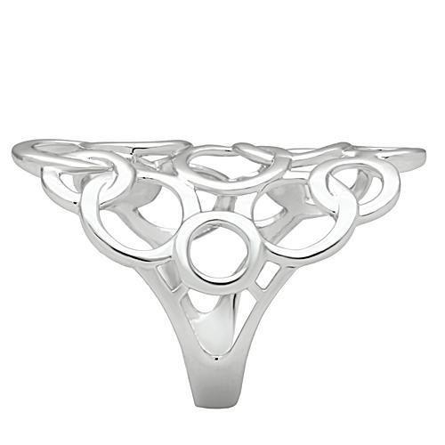 LOVCIA Rhodium-Plated Brass Ring Without Gemstone - Buy stylish Rings for women - Shop latest Ring design - Trendy Rings - Unique fashion Rings - Find the perfect Ring