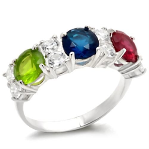 LOVCIA Sterling Silver Fox Cocktail Ring with Multi-Color AAA CZ Stones - Buy stylish Rings for women - Shop latest Ring design - Trendy Rings - Unique fashion Rings - Find the perfect Ring