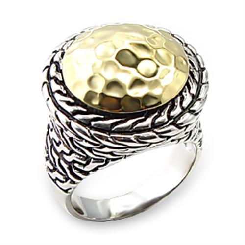 LOVCIA Two-Tone Brass Ring Without Stone - Buy stylish Rings for women - Shop latest Ring design - Trendy Rings - Unique fashion Rings - Find the perfect Ring