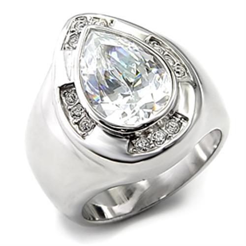 LOVCIA Rhodium-Plated 925 Sterling Silver Ring with Clear AAA CZ Stone - Buy stylish Rings for women - Shop latest Ring design - Trendy Rings - Unique fashion Rings - Find the perfect Ring