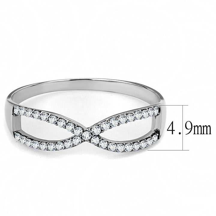 LOVCIA Premium Stainless Steel Ring with Clear AAA Grade CZ Stone - Buy stylish Rings for women - Shop latest Ring design - Trendy Rings - Unique fashion Rings - Find the perfect Ring