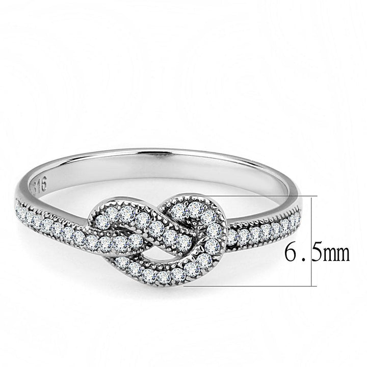 LOVCIA Stainless Steel Ring with Clear AAA CZ Stone, High Polish Finish - Buy stylish Rings for women - Shop latest Ring design - Trendy Rings - Unique fashion Rings - Find the perfect Ring