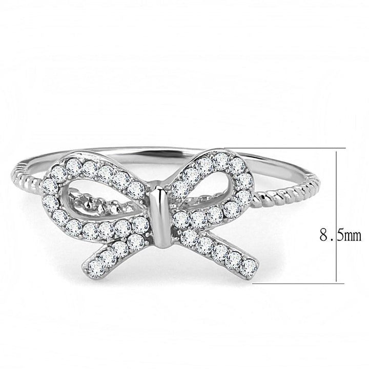 LOVCIA AAA Grade CZ Clear Stainless Steel Ring - Unplated High Polish Finish - Buy stylish Rings for women - Shop latest Ring design - Trendy Rings - Unique fashion Rings - Find the perfect Ring