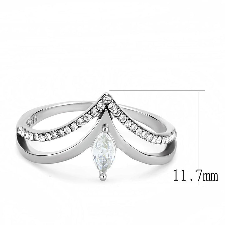 LOVCIA Sleek Stainless Steel Ring with Clear AAA Grade CZ Center Stone - Buy stylish Rings for women - Shop latest Ring design - Trendy Rings - Unique fashion Rings - Find the perfect Ring