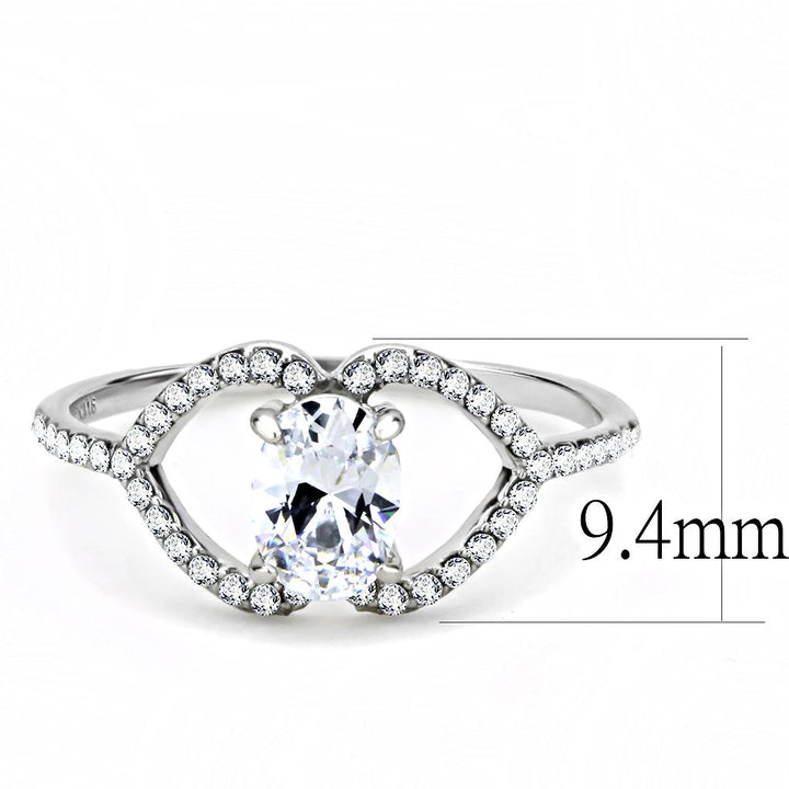 LOVCIA Sleek Stainless Steel Ring with Clear AAA Grade Cubic Zirconia - Buy stylish Rings for women - Shop latest Ring design - Trendy Rings - Unique fashion Rings - Find the perfect Ring