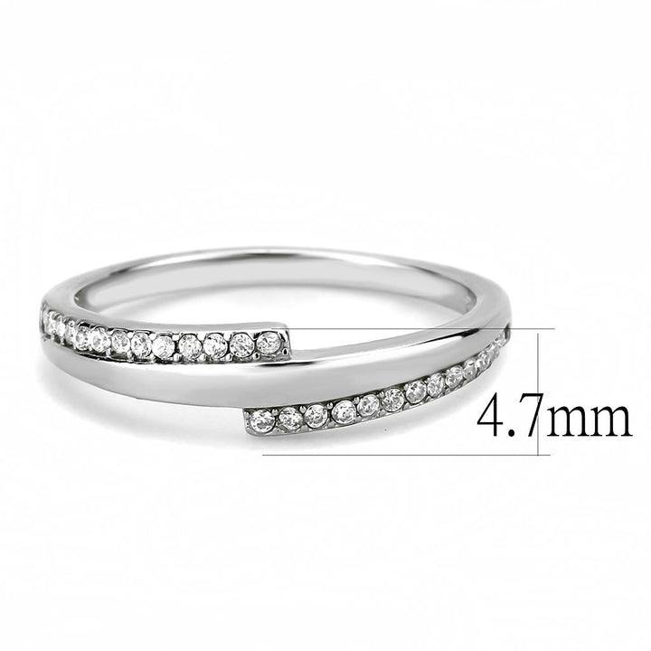 LOVCIA Premium Stainless Steel Ring with Clear AAA Grade CZ Stone - Buy stylish Rings for women - Shop latest Ring design - Trendy Rings - Unique fashion Rings - Find the perfect Ring