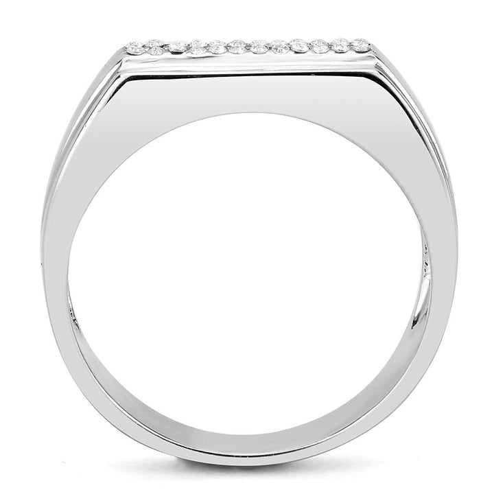 LOVCIA Stainless Steel Ring with Clear AAA Grade CZ and High Polish Finish - Buy stylish Rings for women - Shop latest Ring design - Trendy Rings - Unique fashion Rings - Find the perfect Ring