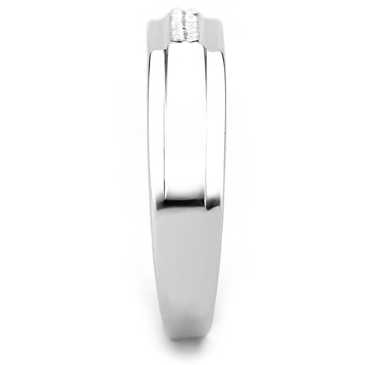 LOVCIA Stainless Steel Ring with Clear AAA Grade CZ and High Polish Finish - Buy stylish Rings for women - Shop latest Ring design - Trendy Rings - Unique fashion Rings - Find the perfect Ring