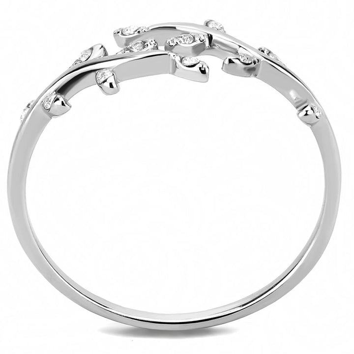 LOVCIA Premium Stainless Steel Ring with Clear AAA Grade CZ Stone - Buy stylish Rings for women - Shop latest Ring design - Trendy Rings - Unique fashion Rings - Find the perfect Ring