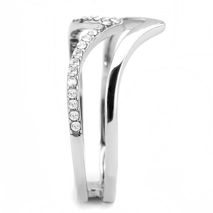 LOVCIA Clear AAA Grade CZ Stainless Steel Ring Without Plating - Buy stylish Rings for women - Shop latest Ring design - Trendy Rings - Unique fashion Rings - Find the perfect Ring