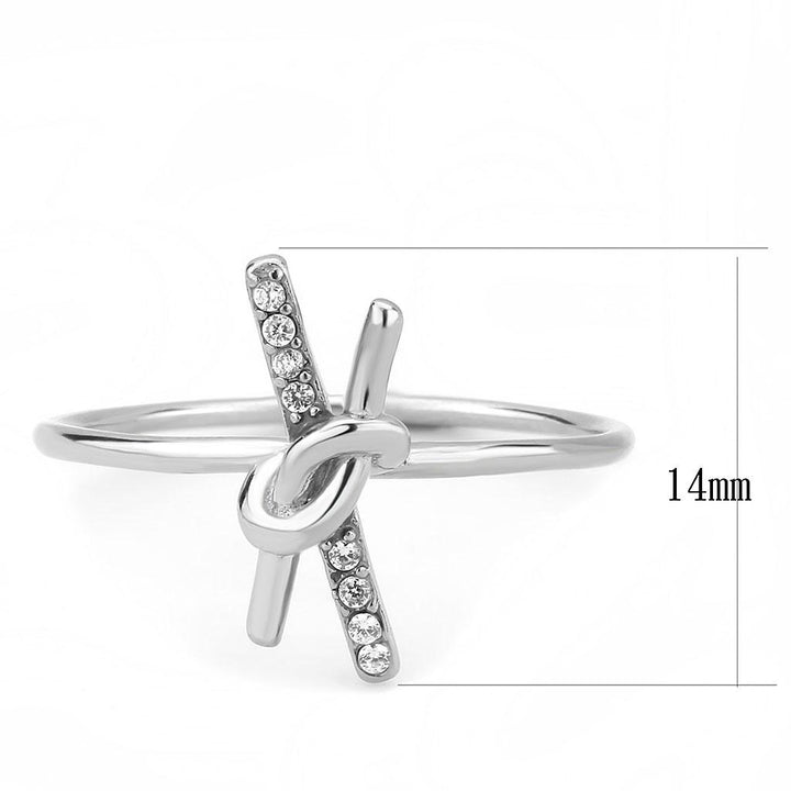 LOVCIA Stainless Steel Ring with Clear AAA CZ Stone, Unplated Finish - Buy stylish Rings for women - Shop latest Ring design - Trendy Rings - Unique fashion Rings - Find the perfect Ring