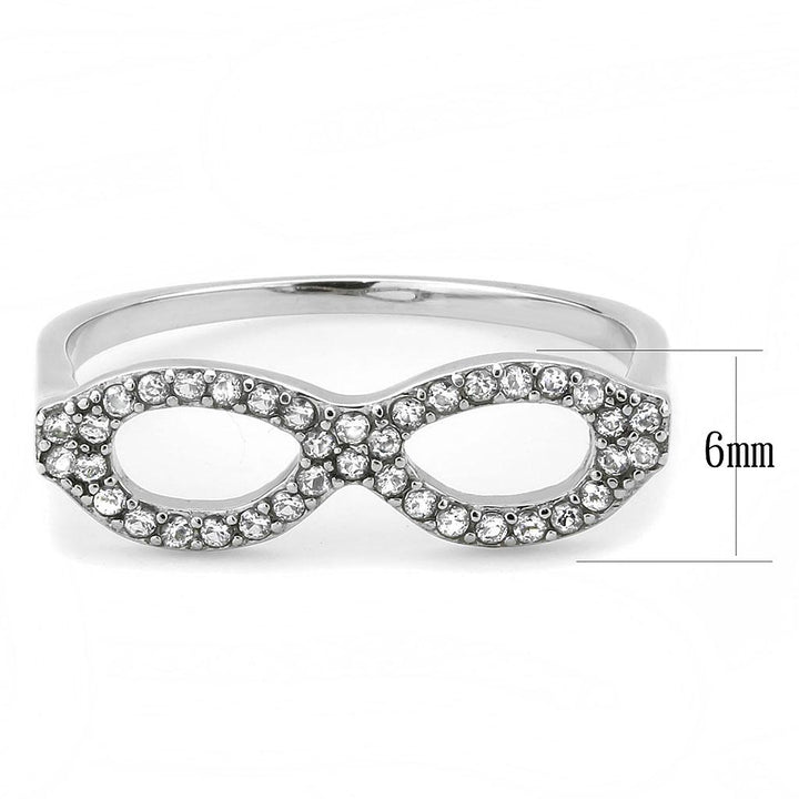 LOVCIA Stainless Steel Ring with Clear AAA Grade CZ Stone, No Plating - Buy stylish Rings for women - Shop latest Ring design - Trendy Rings - Unique fashion Rings - Find the perfect Ring