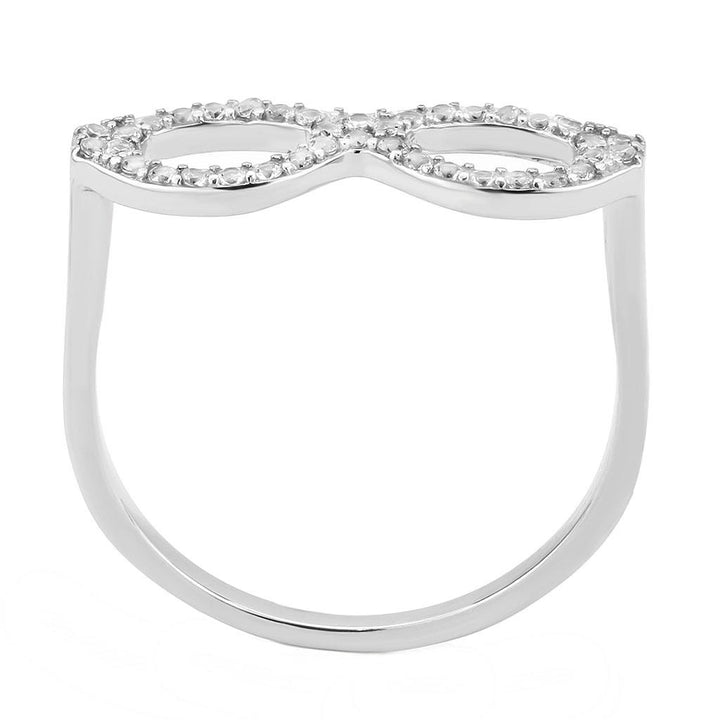 LOVCIA Stainless Steel Ring with Clear AAA Grade CZ Stone, No Plating - Buy stylish Rings for women - Shop latest Ring design - Trendy Rings - Unique fashion Rings - Find the perfect Ring