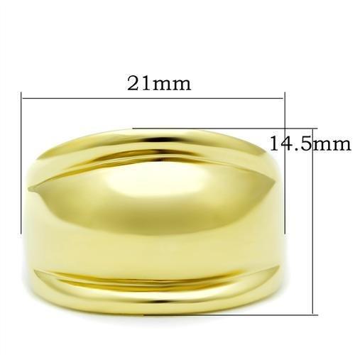 LOVCIA Ion Plated Gold Brass Ring Without Stone - Buy stylish Rings for women - Shop latest Ring design - Trendy Rings - Unique fashion Rings - Find the perfect Ring