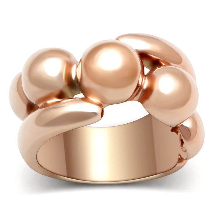 LOVCIA Rose Gold Ion-Plated Brass Ring - Stone-Free Design - Buy stylish Rings for women - Shop latest Ring design - Trendy Rings - Unique fashion Rings - Find the perfect Ring